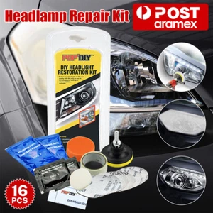 Headlight Restoration Kit Car Lens Lamp Cleaner Sanding Repair Tools Heavy Duty - Picture 1 of 12
