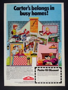 1978 Carter's Marks-A-Lot Markers Draws-a-Lot Hi-Liter vintage print Ad - Picture 1 of 1