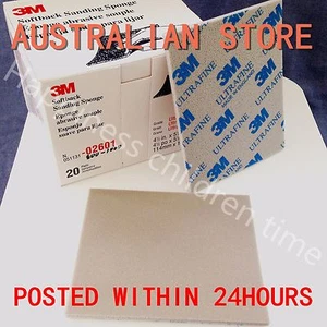 3M Softback Sanding Sponge Ultrafine 800–1000 Grit | Box of Sheets | Free Shippi - Picture 1 of 4