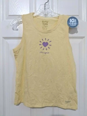 Camisa Life is Good, XL para Niña, Camiseta Love Light Sin Mangas, Corazón, Nueva Con Etiquetas Foto 1 de 2