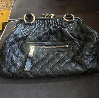 Vintage Marc Jacobs Quilted Large Stam Bag in Black Authentic *NEW* Chain Strap - Image 1 of 4