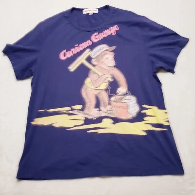 Camisa De Colección Curious George Para Hombres 2XL XXL Azul Mono Limpieza de Ventanas Clásica Foto 1 de 4