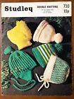 Studley 730 knitting pattern child's DK hats in 5 designs