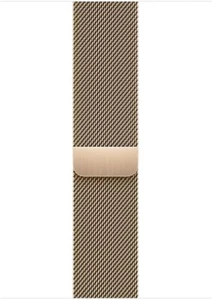Genuine Apple Watch Band - Milanese Loop - 45mm - Gold - VG - Zdjęcie 1 z 1