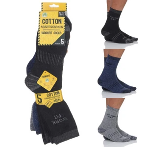 Arbeitssocken Herren Strümpfe Work elastisch Komfortbund Stiefel Sport Baumwolle - Bild 1 von 13