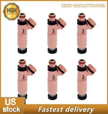 6PCS Fuel Injectors 23250-20030 for Toyota	Camry Solara Sienna Lexus RX400h 3.3L - Image 1 of 4