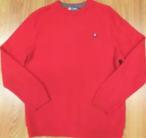 SUÉTER DE COLECCIÓN CHAPS RALPH LAUREN ESPIGA 100% ALGODÓN ROJO MEDIANO, M - Imagen 1 de 4