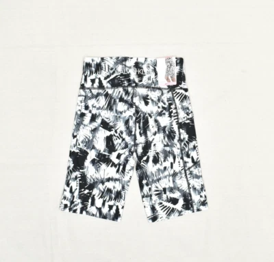 NEW Calvin Klein Women's Biker Shorts Abstract Pull On Polyester Black Size S - Image 1 of 4