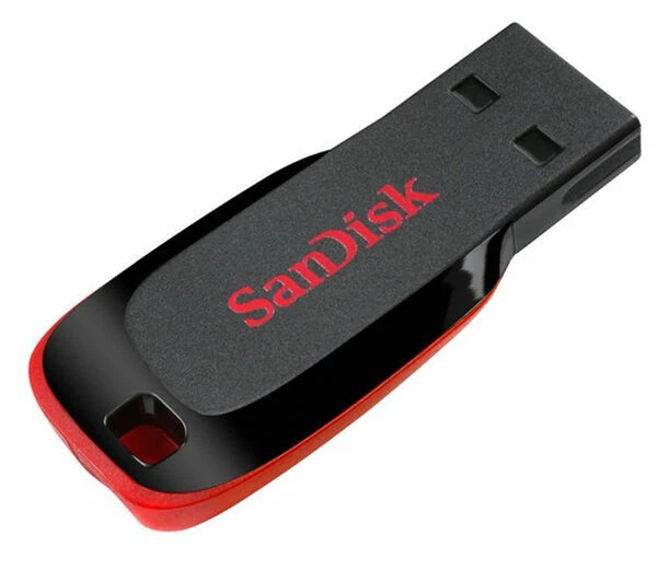 SanDisk Cruzer Blade 64 GB 2.0 USB-Stick (SDCZ50-064G-B35) - Schwarz/Rot