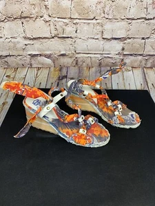 SUGAR WEDGE TIE PAISLEY SANDAL MULTI COLOR - Picture 1 of 8