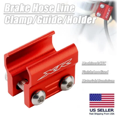 Guía de abrazadera de línea de manguera de freno delantero para Honda XR650R XR600R XR400R XR250R/L XR190L Foto 1 de 4