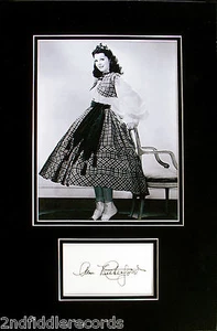 ANN RUTHERFORD-Rare Autographed Matted Photo Display-GONE WITH THE WIND-COA - Imagen 1 de 3