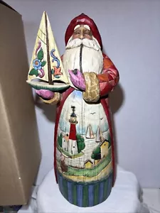 Jim Shore 2003 Heartwood Creek "A Ship Sails In Bearing Gifts" Santa 12" - Bild 1 von 10