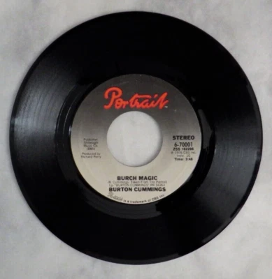 BURTON CUMMINGS Burch Magic / Stand Tall Portrait 6-70001 EX - Image 1 of 2