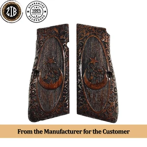 ZIB GRIPS Browning HP 14 empuñaduras hechas a mano de empuñaduras de madera Ars.080 - Imagen 1 de 4