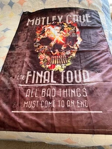 Motley Crue "The Final Tour" 2014 GROSSES Banner Wandteppich 49 x 59,5 - Bild 1 von 3