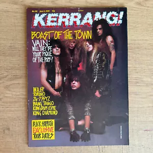 Kerrang Magazine Issue 241 Vain W.A.S.P. Black Sabbath King Diamond - Picture 1 of 3