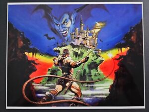 Original Castlevania 1 Nintendo NES 1986 Game Art Print Glossy - Small Poster