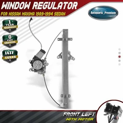 Регулятор стеклоподъемника с двигателем для Nissan Maxima 1989-1994 седан передний левый левый левый левый левый левый левый - Изображение 1 из 4