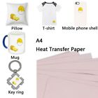 A4 Heatpress Transfer Paper For Non Cotton Clothing And Coated Items 10Pcs