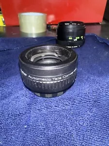 VIVITAR 2X-1 AUTOMATIC TELE CONVERTER 2X FOR M42 mount. Comes with caps - JAPAN - Picture 1 of 5