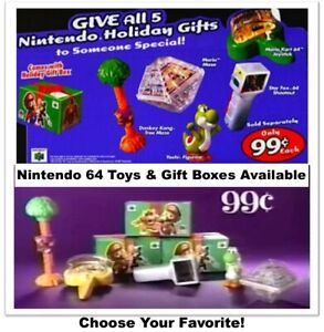 Taco Bell 1997 Vintage Nintendo 64 Toys & Gift Boxes-Pick!