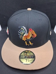 New Era Cap City Exclusive Mexico El Gallo Cap Size 7 1/8 Black & Brown New!!! - Picture 1 of 6