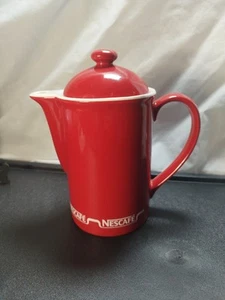 Nescafé Red Coffee Pot Vintage 8.5' Tall Approx - Picture 1 of 11