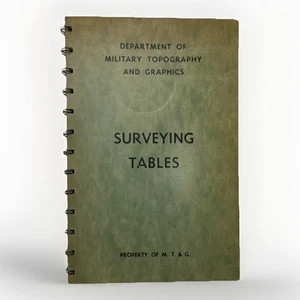 Vtg 1957 Academy Surveying Tables DOM Topography And Graphics TM 5-236  Manual - Picture 1 of 9