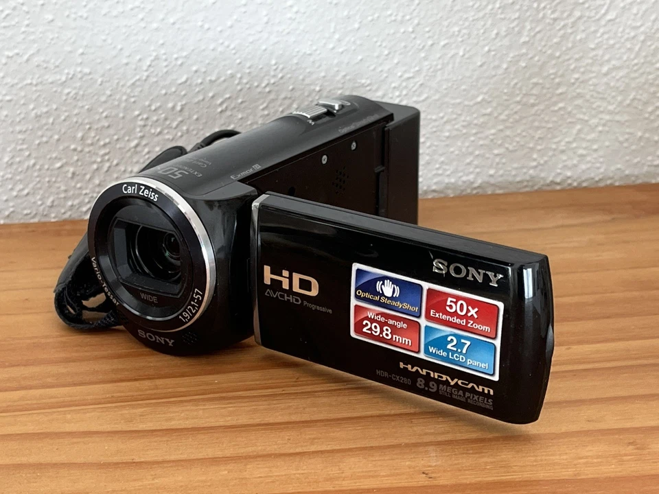 Sony Handycam HDR-CX280E Camcorder Full HD Videokamera Kamera Digi Cam schwarz - Bild 1 von 4