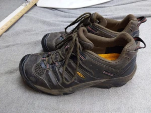 Keen Utility Arbeitsschuhe Herren Größe 10,5 Weite EE braun schwarz Sicherheit Zehe EH niedrig - Bild 1 von 10