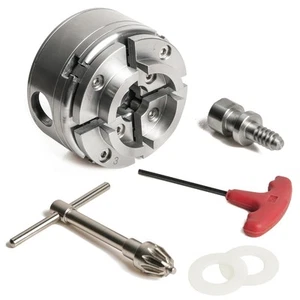 NCK-G3.75 3.75" 4 Jaw Key Self-Centering Chuck, Thread 1"X8TPI, with NCK-3.75... - Picture 1 of 8
