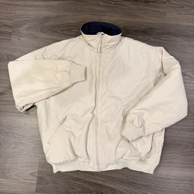 Chaqueta Eddie Bauer Vintage Mujer Grande Beige Windfoil Polartec Hecha en EE. UU. 90s Foto 1 de 4