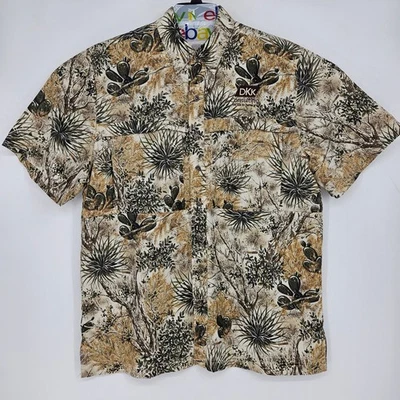 GameGuard Shirt Mens Extra Large Cactus Camouflage Fishing Short Sleeve Outdoor - Image 1 of 4