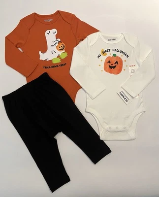 Old Navy Baby Boy Halloween Outfit 12-18 Months Pants Bodysuit 3 PC Set - Image 1 of 3
