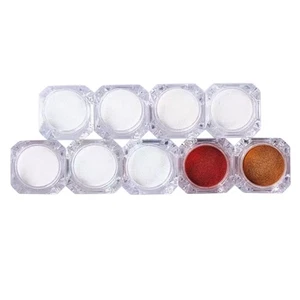 9 Pcs Pearl Powder Nail Mirror Effect Rainbow Nails Art Glitter Powder Metallic - Picture 1 of 12
