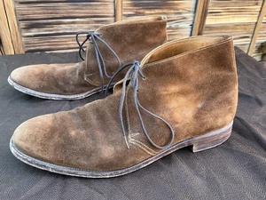 Botas Chukka Crockett & Jones de gamuza rapé 10,5 D para hombre - Imagen 1 de 10