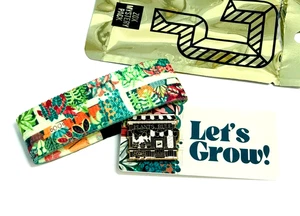 ZOX **LET'S GROW** Silver Strap SMALL Goldie Mys Wristband w/Card & PIN - Picture 1 of 3