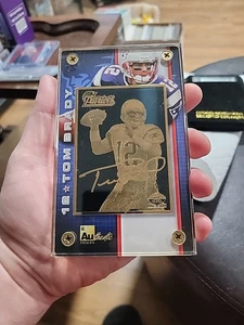 Tom Brady 2001 GOLD Limited Edition Authentic Images Commemerative Edition - Bild 1 von 3
