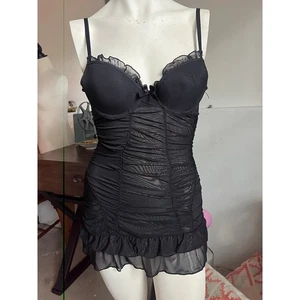 Vintage Fredericks of Hollywood Black Lingerie 90s y2k - Picture 1 of 3
