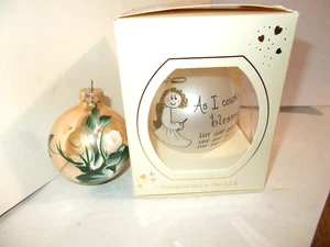 Vintage As I Count My Blessings handbemalter Weihnachtsschmuck von Teresa Thibault + EINS - Bild 1 von 14