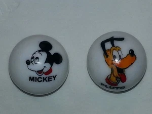 Canicas con logotipo de 1" de vidrio de Mickey Mouse y Plutón - Imagen 1 de 3