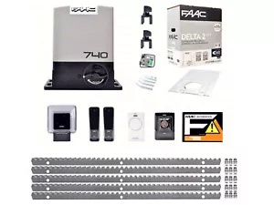 FAAC DELTA 2 740 KIT 5 METRI CREMAGLIERA METALLO AUTOMAZIONE CANCELLO SCORREVOLE - Foto 1 di 1