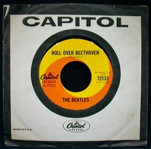 THE BEATLES~Roll Over Beethoven ✦ VG++ Radio Station 45-CAPITOL #72133-Canada - Imagen 1 de 2