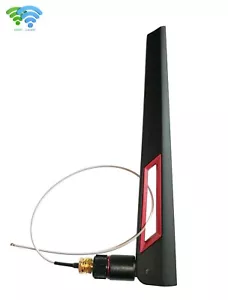 Set antenna 2.4&5G 10dBi/20cm/RP-SMA &10~25cm I.PX4 cavo treccia router WiFi5/6 - Foto 1 di 14