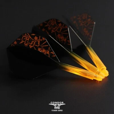 Condor Axe Flights Standard Neon Ninja Campbell Flights Schaft System einteilig