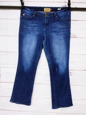 Dear John Womens Denim Bootcut Jeans Size 31P Blue Mid-Rise 5 Pockets - Image 1 of 4