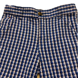 Tommy Hilfiger Blue Seersucker Shorts Youth Boys Size 10 - Picture 1 of 8