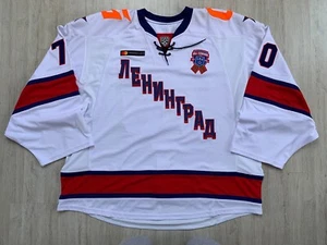 KHL SKA Saint Petersburg Russia Game Worn Ice Hockey Jersey Goalie #70 NIKOLAYEV - Picture 1 of 20