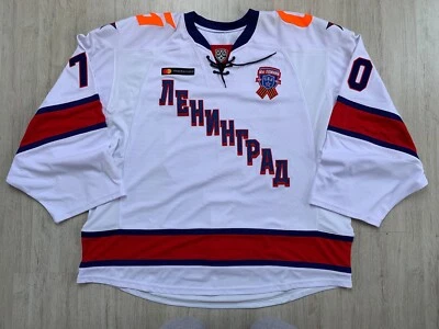 KHL SKA Saint Petersburg Russia Game Worn Ice Hockey Jersey Goalie #70 NIKOLAYEV - Image 1 of 4
